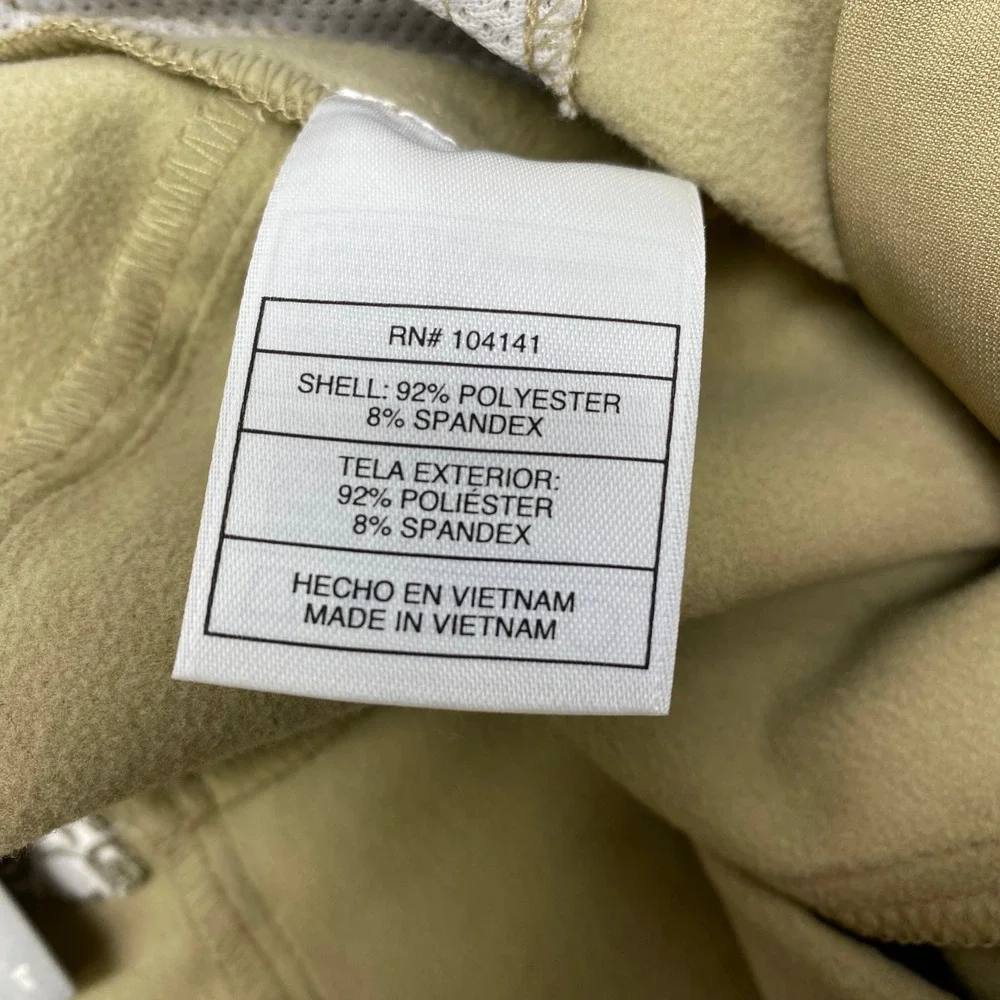 Nike ACG‎ Softshell Cargo Pants Womens 4 Tan Fleece Lined Hiking Utility Bungee